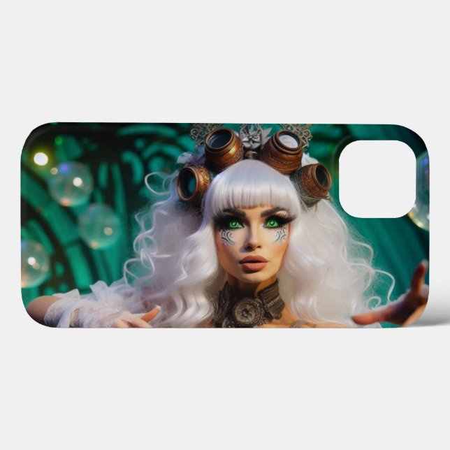 Steampunk Victorian Futuristic Green Dancer Case-Mate iPhone Case (Back (Horizontal))