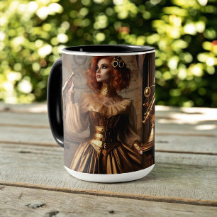 Steampunk Victorian Gold Astronomer  Mug