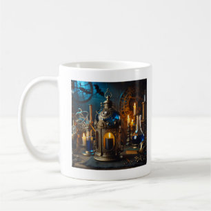 Steampunk Victorian Gothic Scientists Lab Lantern  Coffee Mug