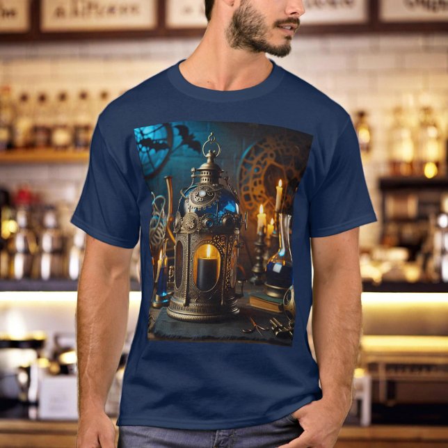 Steampunk Victorian Gothic Scientists Lab Lantern T-Shirt (Creator Uploaded)