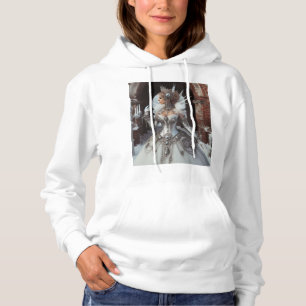 Steampunk Victorian Industrial Winter Ice Queen Hoodie