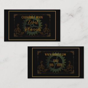 Steampunk Vintage Antique Business Card