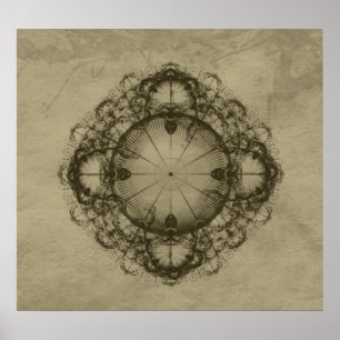 Steampunk vintage art Poster