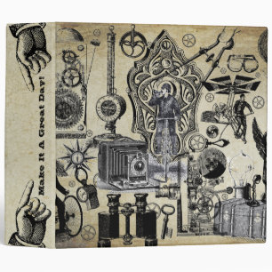 Steampunk Vintage Graphics Binder