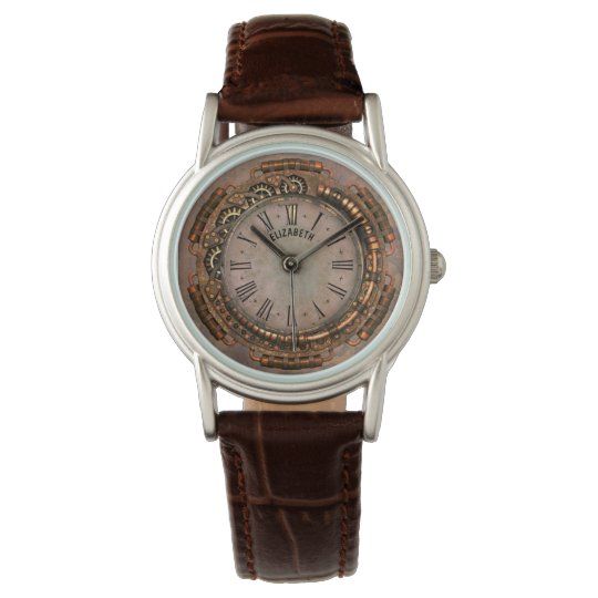 Steampunk Vintage Rusty Art Deco Clock Watch