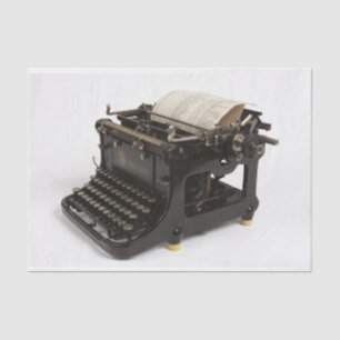 Steampunk Vintage Typewriter Custom Tissue Paper