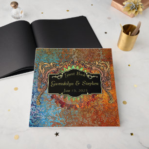 Steampunk Vintage Wedding Personalized Guest Book