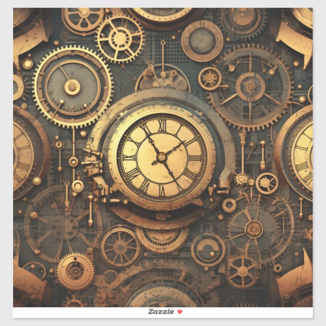 Steampunk Vinyl Sticker (Sheet)