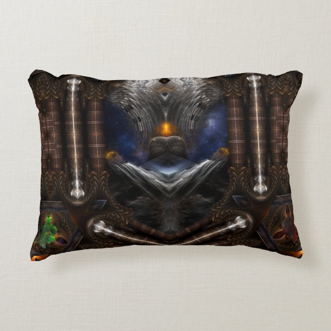 Steampunk Visions Accent Pillow (Front)