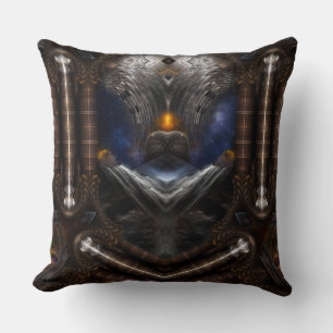 Steampunk Visions Throw Pillow