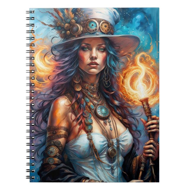 Steampunk Voodoo Queen 1 Notebook (Front)
