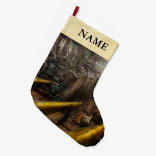 STEAMPUNK - War - We are ready Large Christmas Stocking