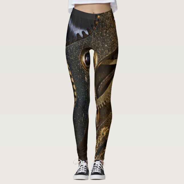 Steampunk Watch Mechanism Leggings (Front)