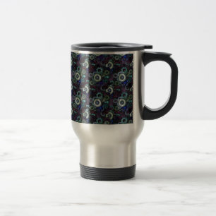 steampunk watch parts - purple print by LeahG Travel Mug