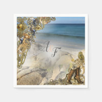 Steampunk Wedding by the Sea Napkins