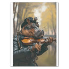 Steampunk Whimsical Hippo Playing Violin 
