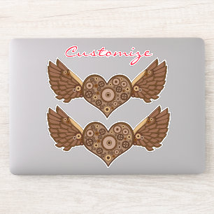 Steampunk Winged Heart with Gears Thunder_Cove