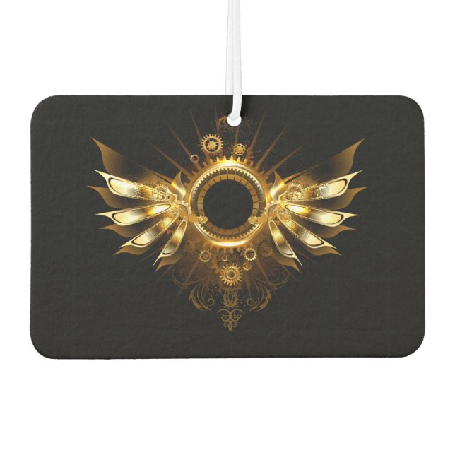 Steampunk wings air freshener (Front)