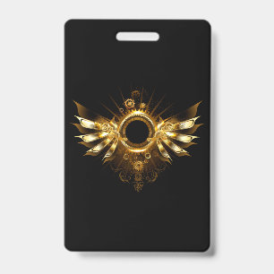 Steampunk wings badge
