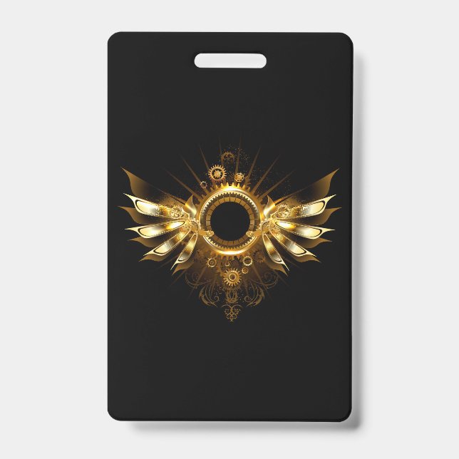 Steampunk wings badge (Front)