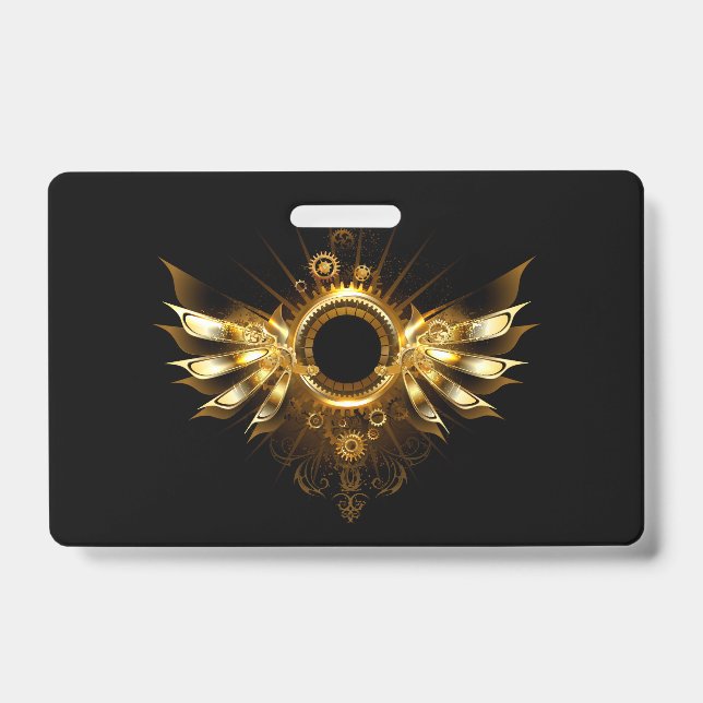 Steampunk wings badge (Front)