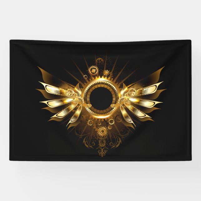 Steampunk wings banner (Horizontal)