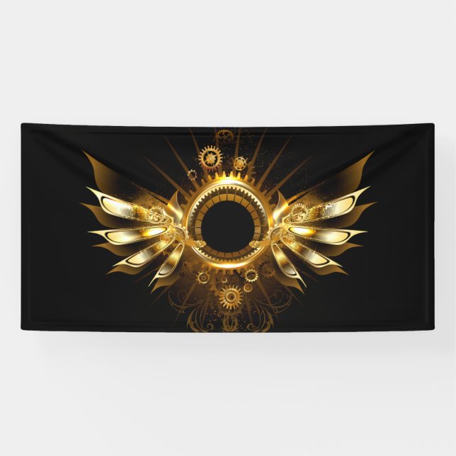 Steampunk wings banner (Horizontal)