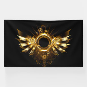 Steampunk wings banner