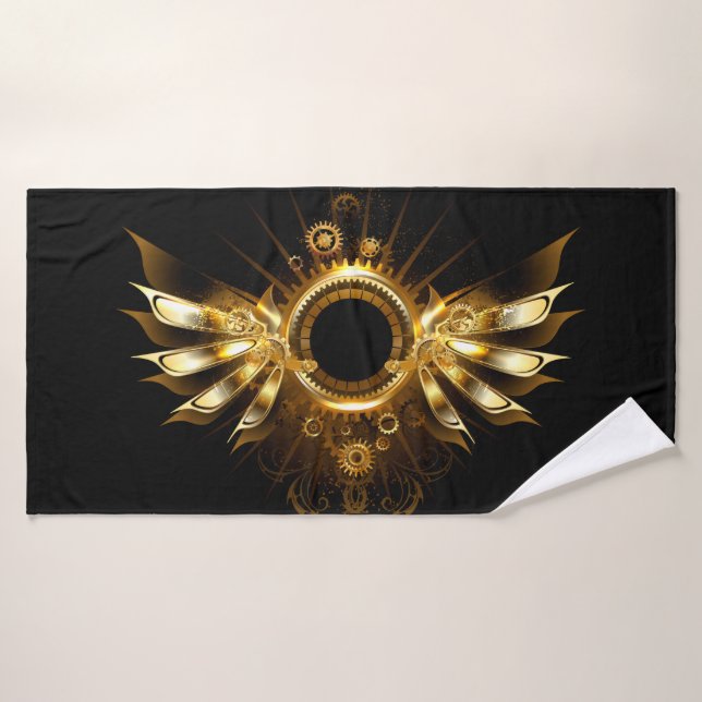 Steampunk wings bath towel (Bath Towel)