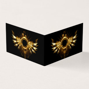 Steampunk wings business card
