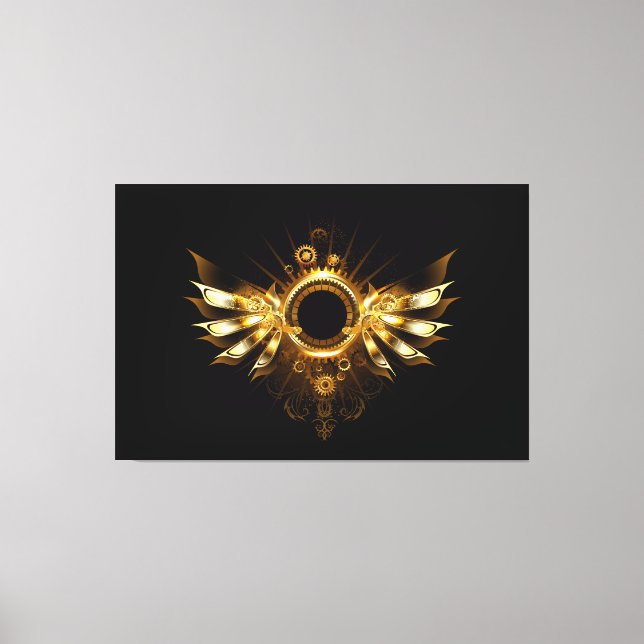 Steampunk wings canvas print (Front)