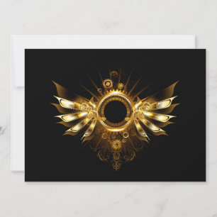 Steampunk wings card