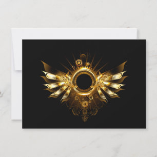 Steampunk wings card