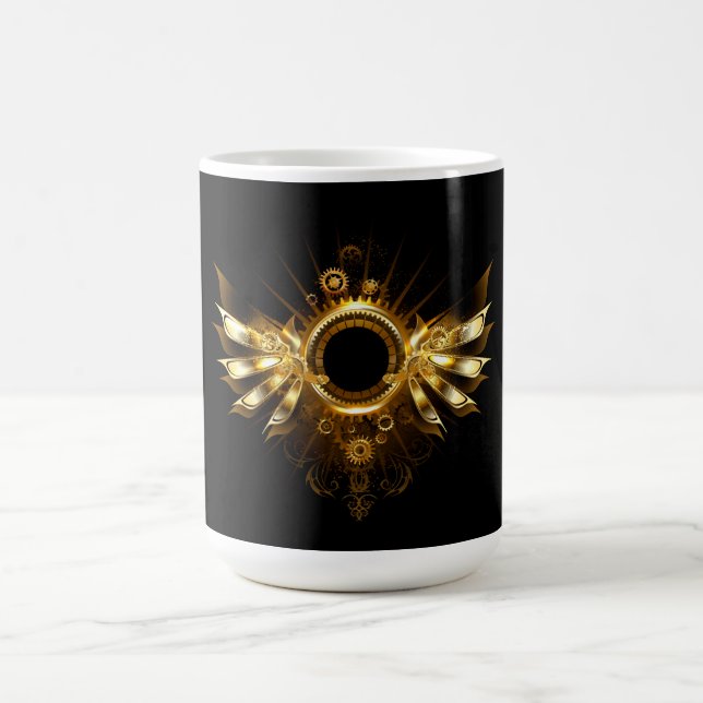 Steampunk wings coffee mug (Center)