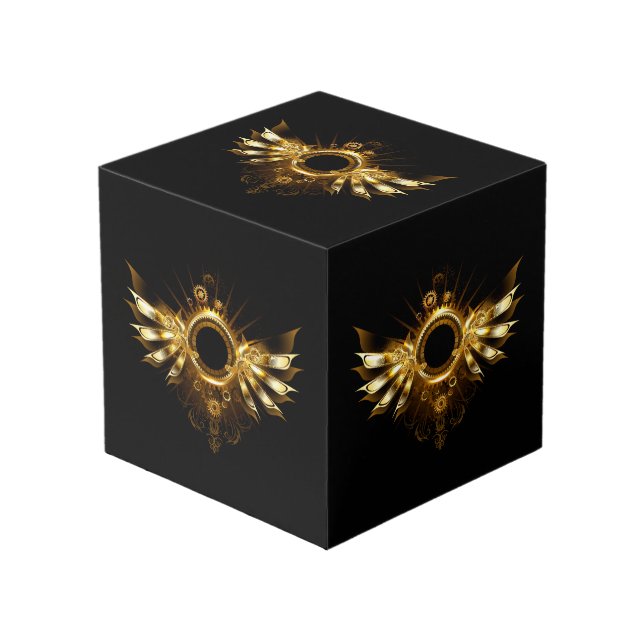 Steampunk wings cube (Front Angled)