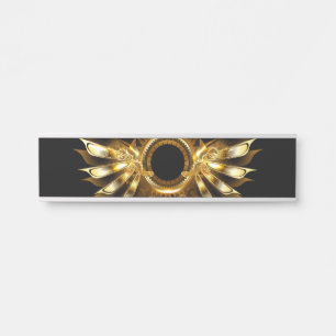 Steampunk wings door sign