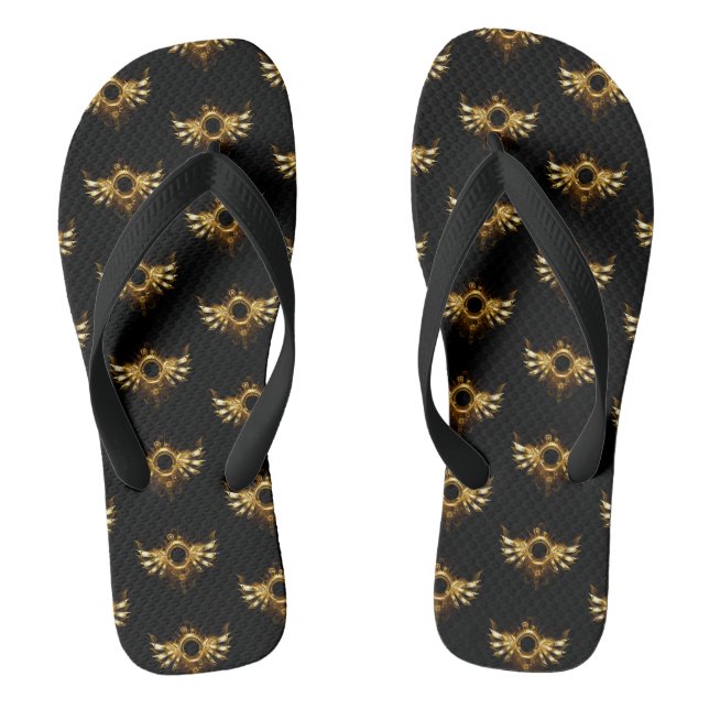 Steampunk wings flip flops (Footbed)