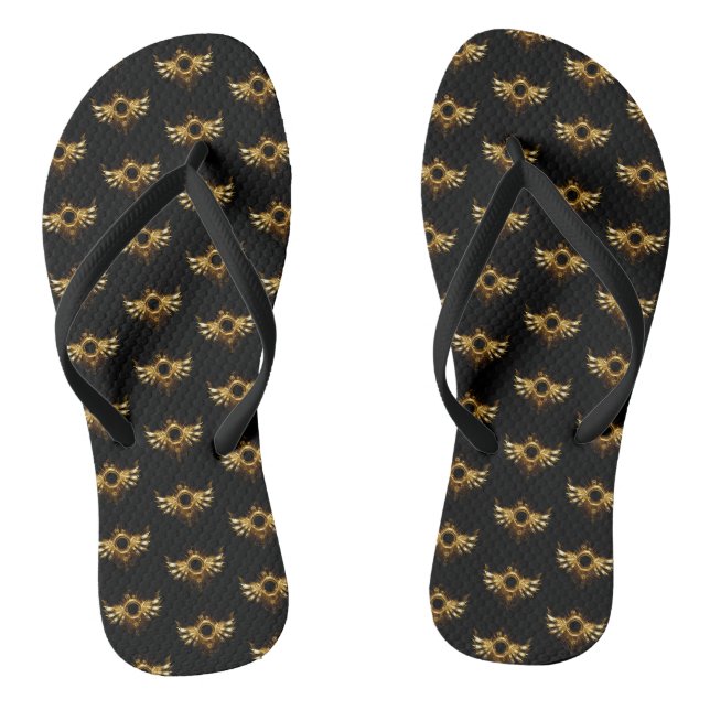 Steampunk wings flip flops (Footbed)