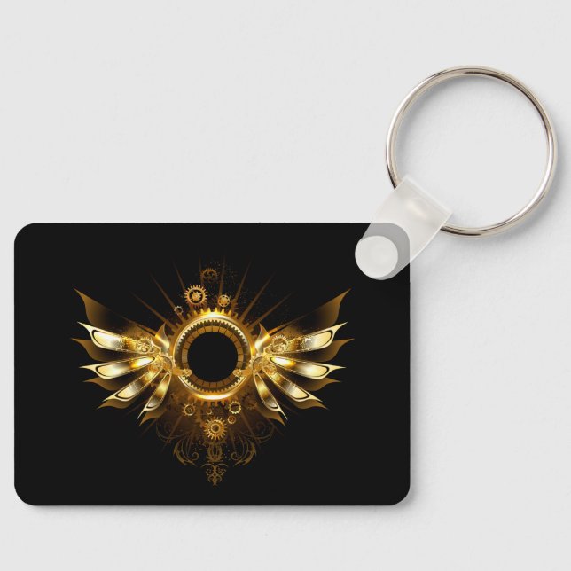 Steampunk wings keychain (Front)