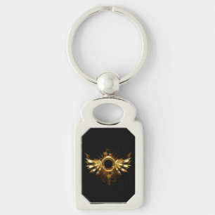 Steampunk wings keychain