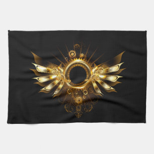 Steampunk wings kitchen towel