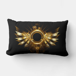 Steampunk wings lumbar pillow