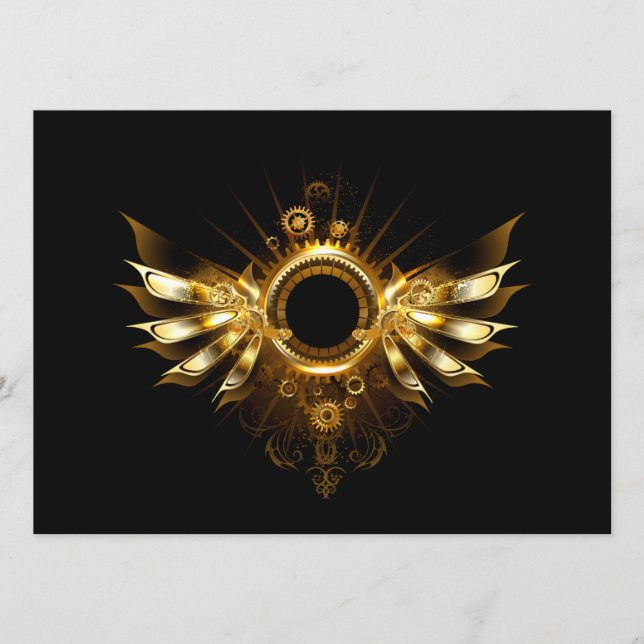 Steampunk wings menu (Front)