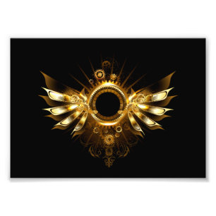 Steampunk wings photo print
