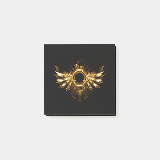 Steampunk wings post-it notes (Front)
