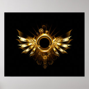 Steampunk wings poster