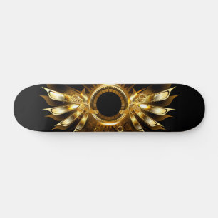Steampunk wings skateboard