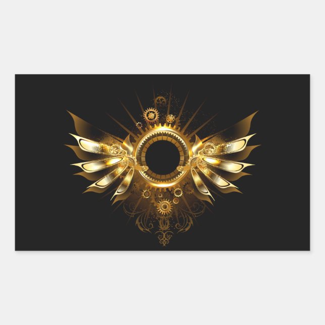 Steampunk wings sticker (Front)
