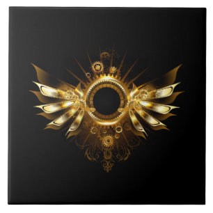 Steampunk wings tile