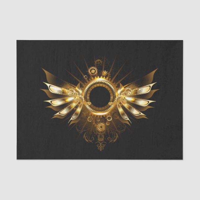 Steampunk wings tissue paper (Front)